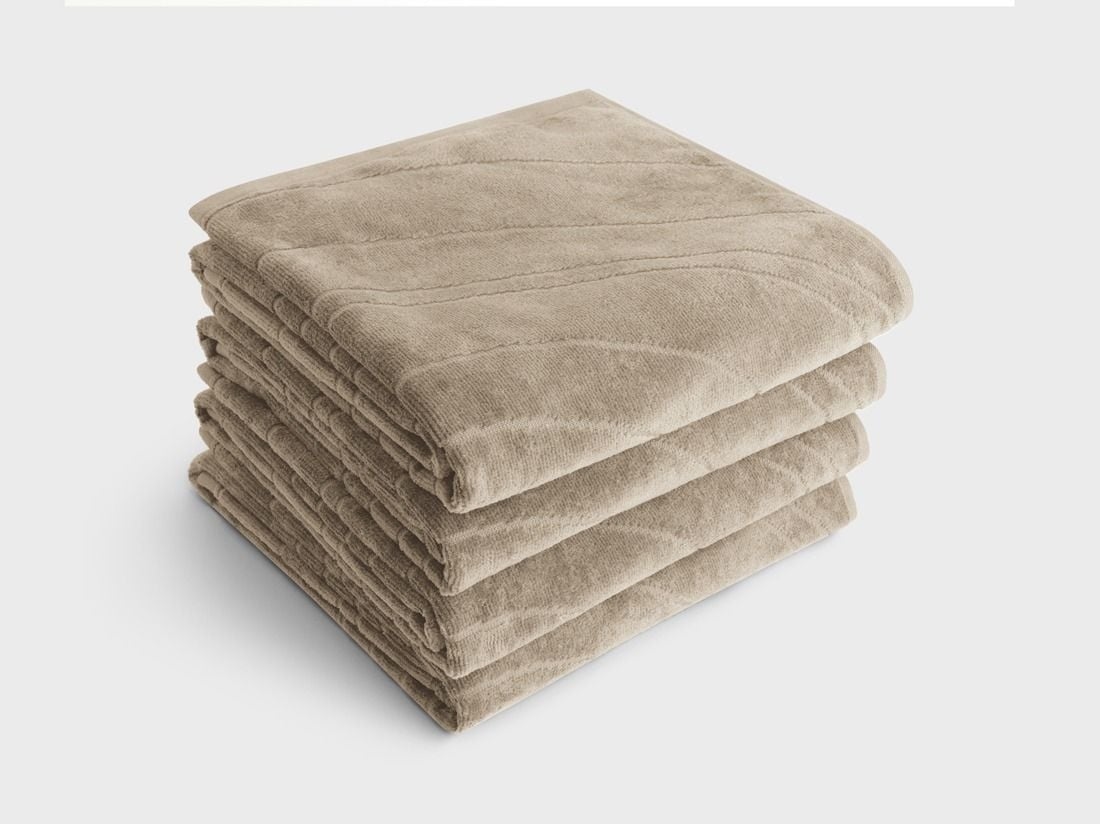 Handtücher Velours Classic Taupe 50x100 - 4 st