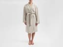 Kimono Bademantel Gewaschenes Leinen Naturell