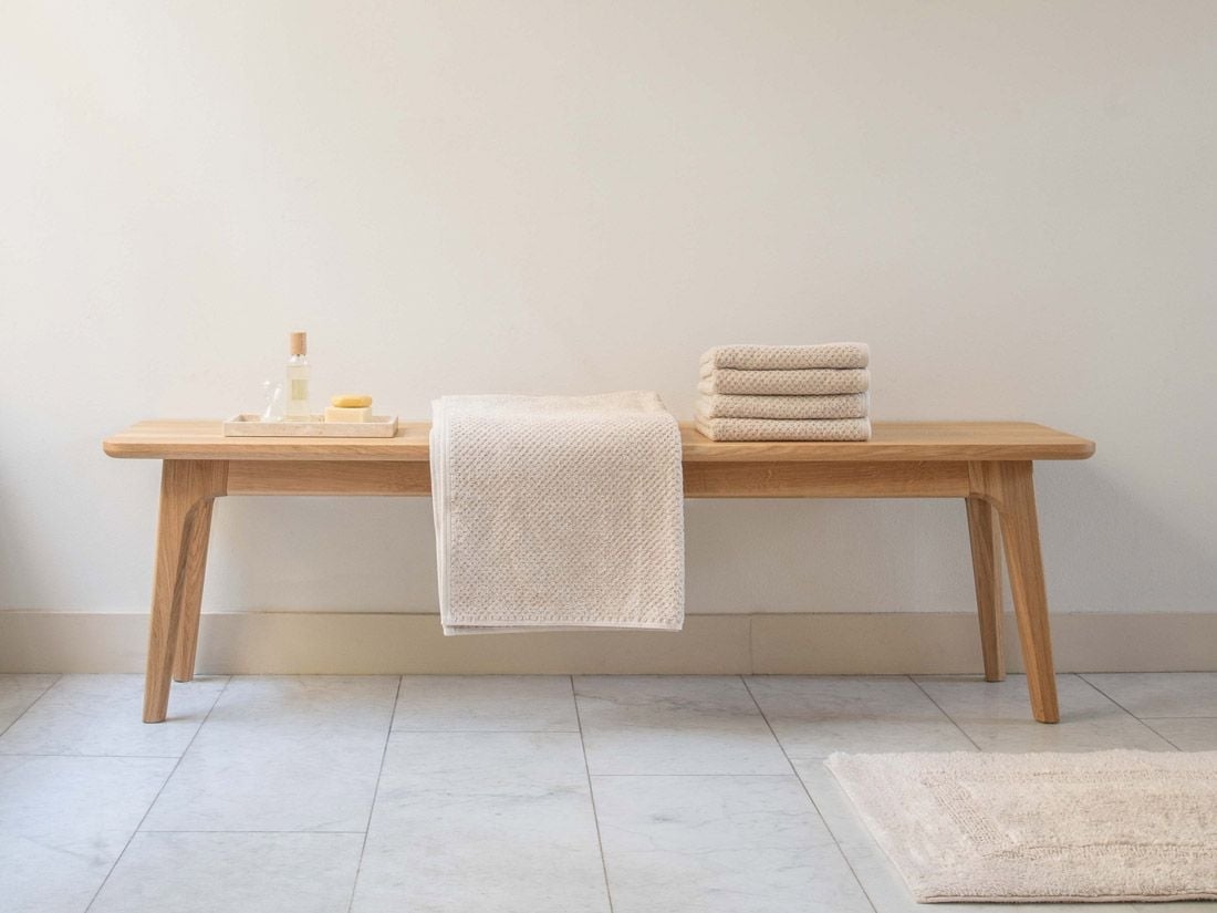 Gästehandtücher Dots White Sand 30x50 - 4 st