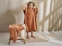 Badeponcho Velours Seashell Terracotta