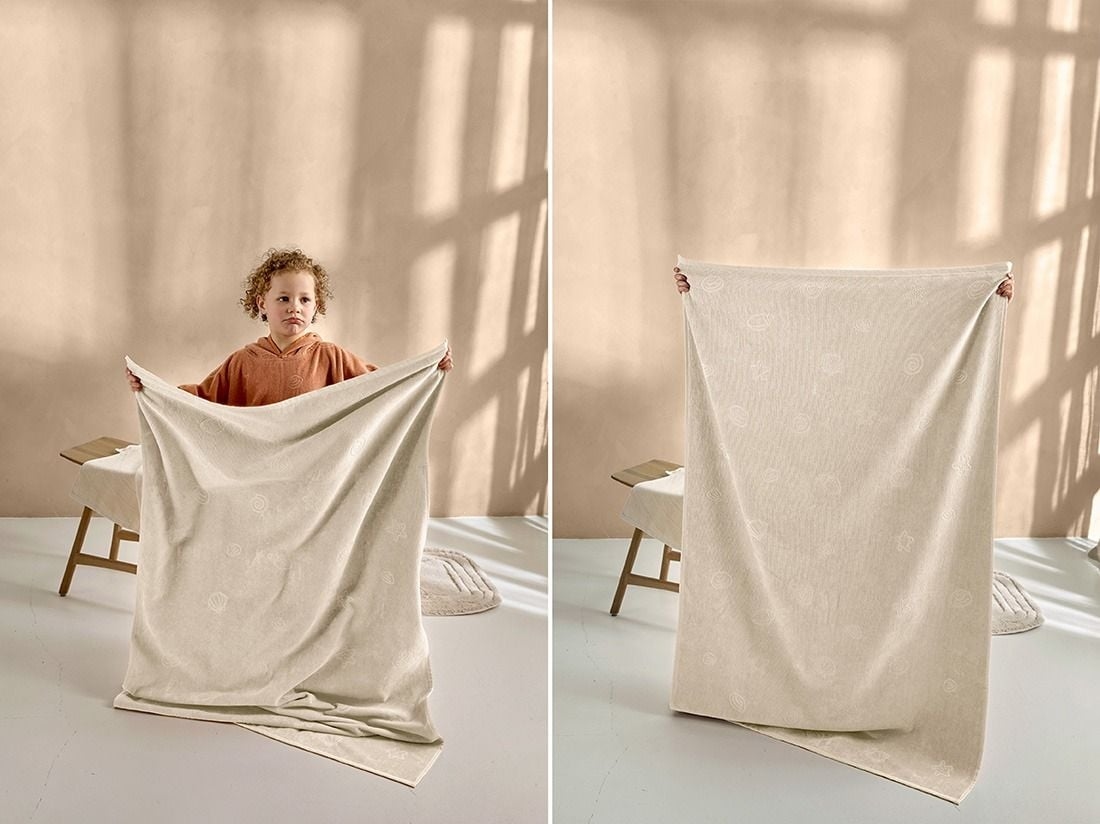 Strandtuch Velours Seashell Soft Sand 86x140