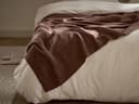 Decke Baumwolle gerippt Cacoa Brown 150 × 210
