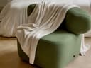 Decke Baumwolle gerippt Warm White 150 × 210