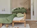 Kinderbettwäsche Baumwollsatin Mid Olive