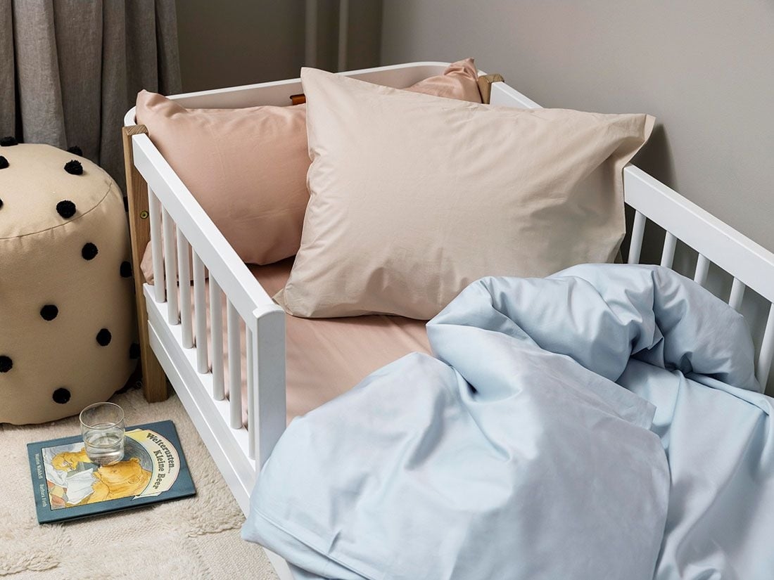 Kinderbettwäsche Baumwollsatin Sky Blue