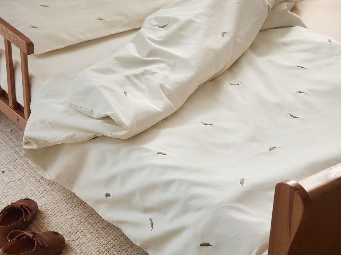 Kinderbettwäsche Baumwollsatin Multicolour Feather