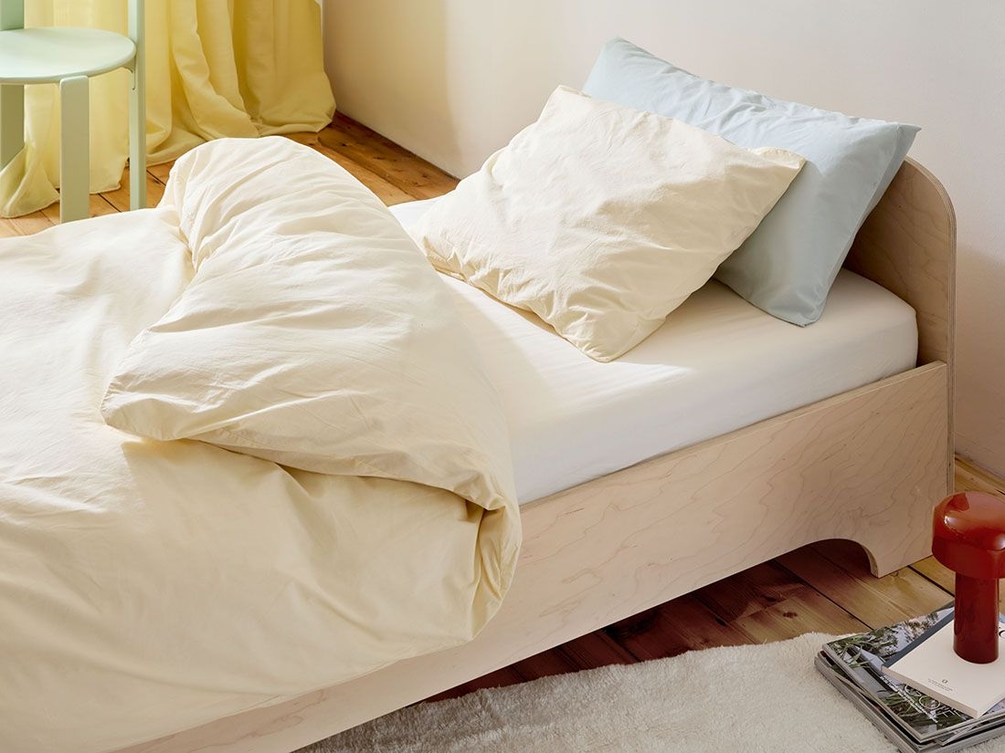 Kinderbettwäsche Perkal-Baumwolle Butter Glow