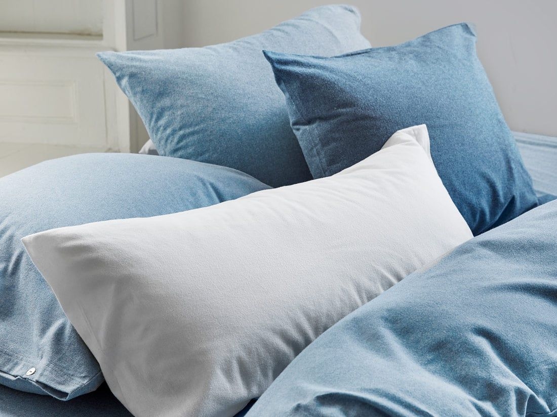 Kissenbezug Flanell Light Blue 80x80