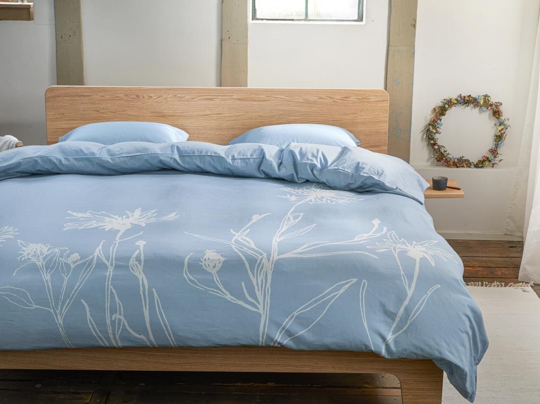 Satin-Bettwäsche Cornflower