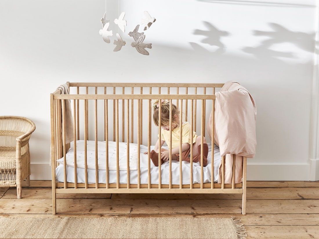 Kinderbettwäsche Baumwollsatin Dusty Rose