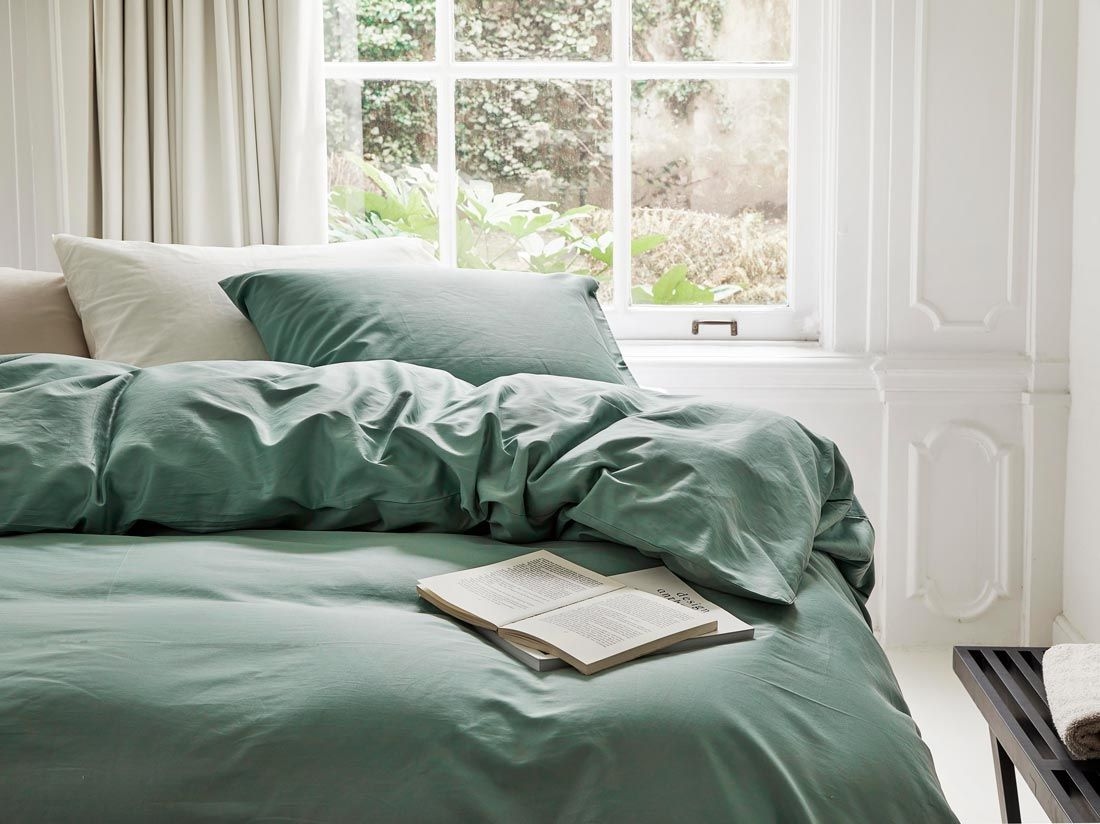 Satin-Bettwäsche Sea Green