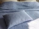 Dekokissen Musselin-Baumwolle Lavender Blue