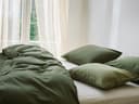 Satin-Bettwäsche Dark Olive