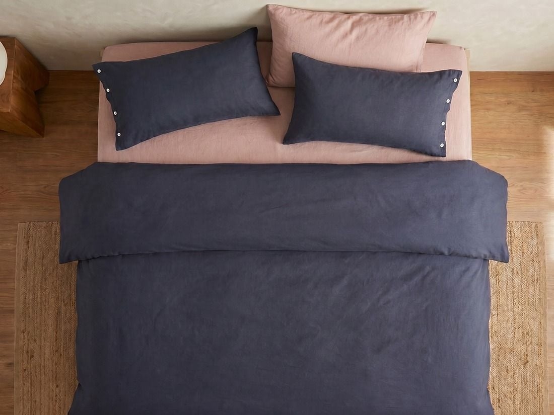 Jersey-Bettwäsche Indigo Blue