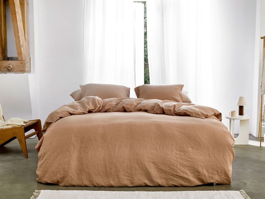 Leinen-Bettwäsche Hazel 200x220 + 2/80x80