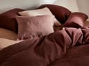 Kissenbezug Gewaschenes Leinen Rosewood