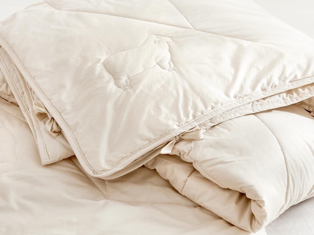 4-Jahreszeiten-Bettdecke Schurwolle