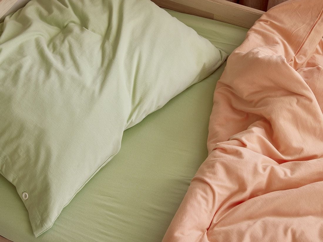 Spannbettlaken Baumwolljersey Pistachio Green