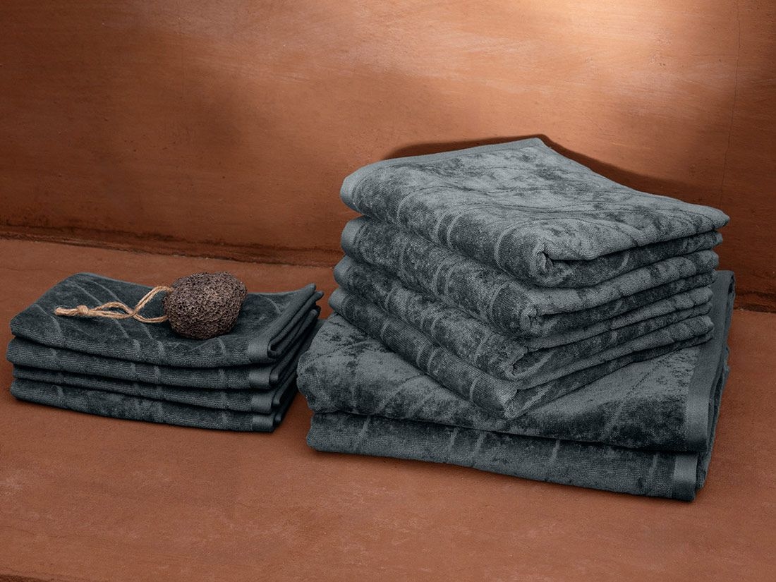 Handtücher Velours Pebble Blue 50x100 - 4 st