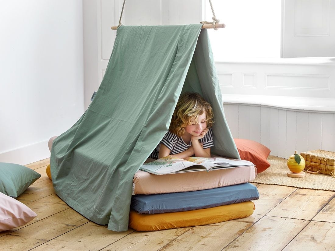 Kinderbettwäsche Perkal-Baumwolle Jade Green