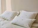Kissenbezug Baumwollsatin Warm White Botanical
