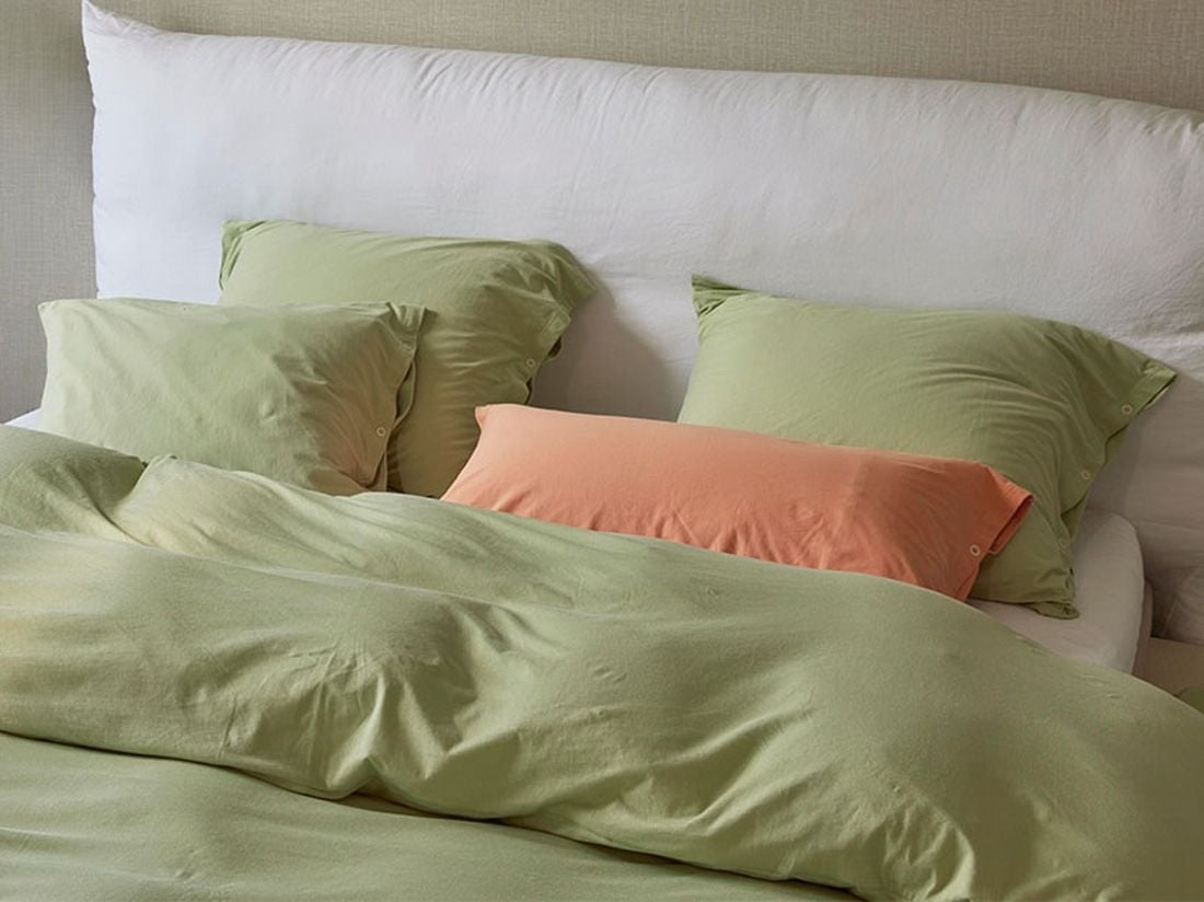 Kissenbezug Baumwolljersey Pistachio Green