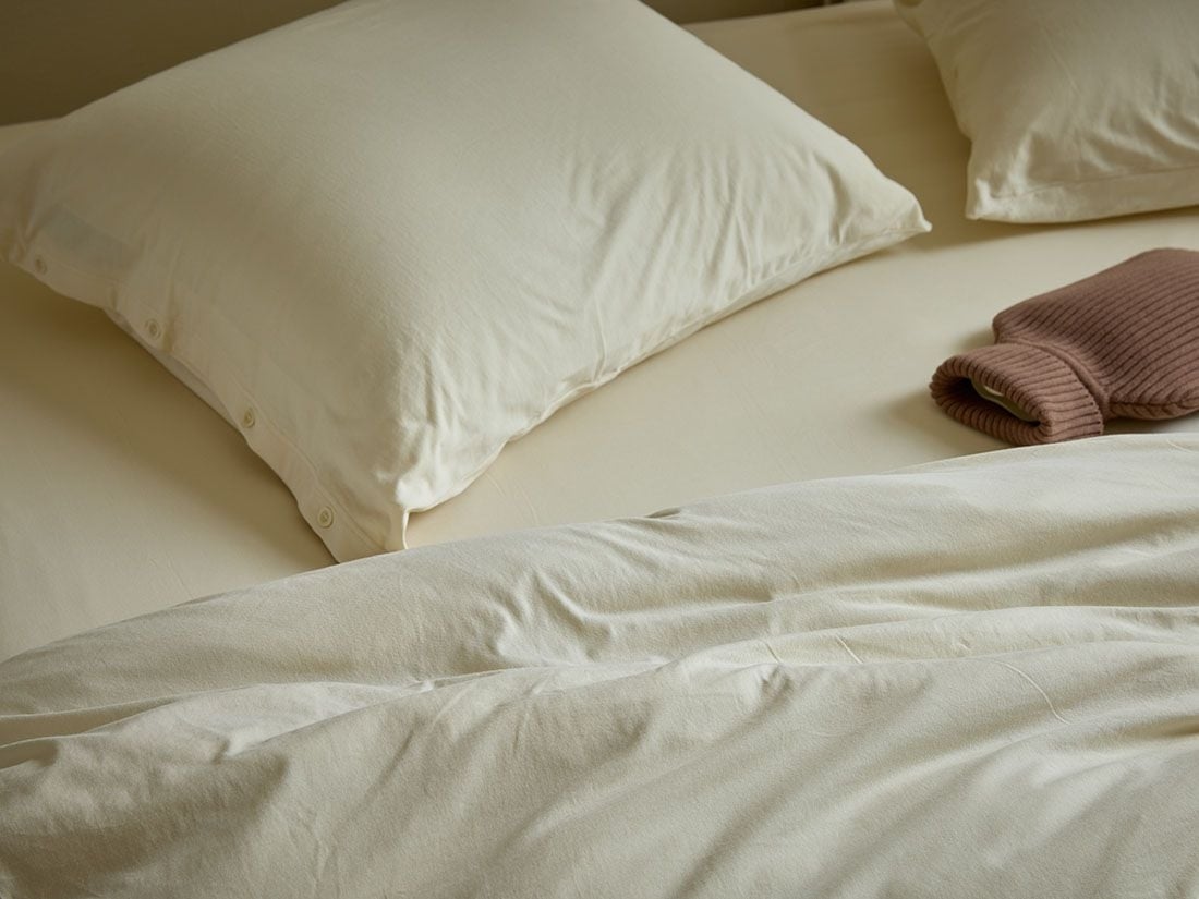 Kissenbezug Baumwolljersey Sunrise White