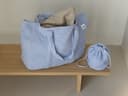 Shopper Musselin-Baumwolle Arch Lavender Blue