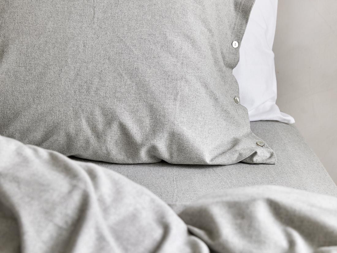 Laken Flanell Light Grey