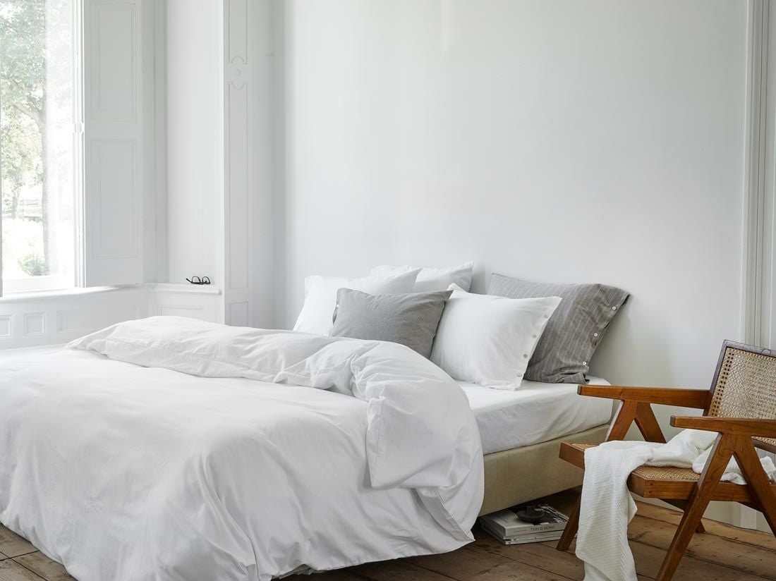 Flanell-Bettwäsche Pure White