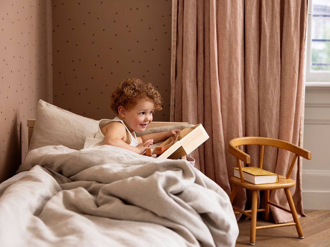 Kinderbettwäsche Gewaschenes Leinen Naturell