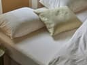 Spannbettlaken Perkal-Baumwolle Soft Cream