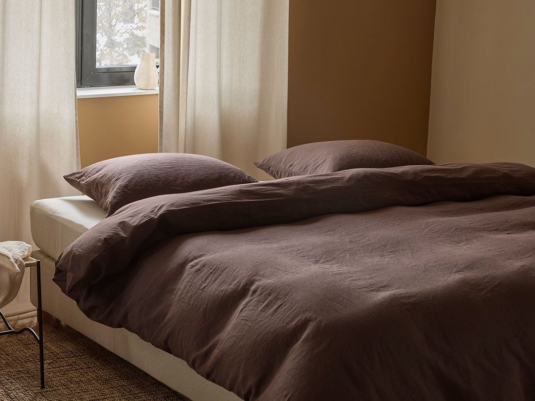 Hanf-Baumwoll-Bettwäsche Roasted Brown