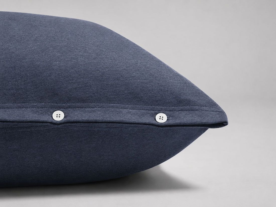 Kissenbezug Baumwolljersey Indigo Blue