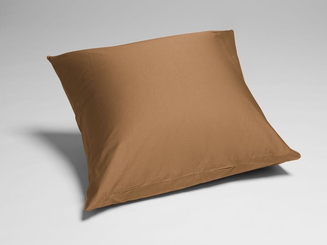Kissenbezug Baumwollsatin Caramel 80x80