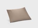 Kissenbezug Baumwollsatin Warm Taupe Seashell