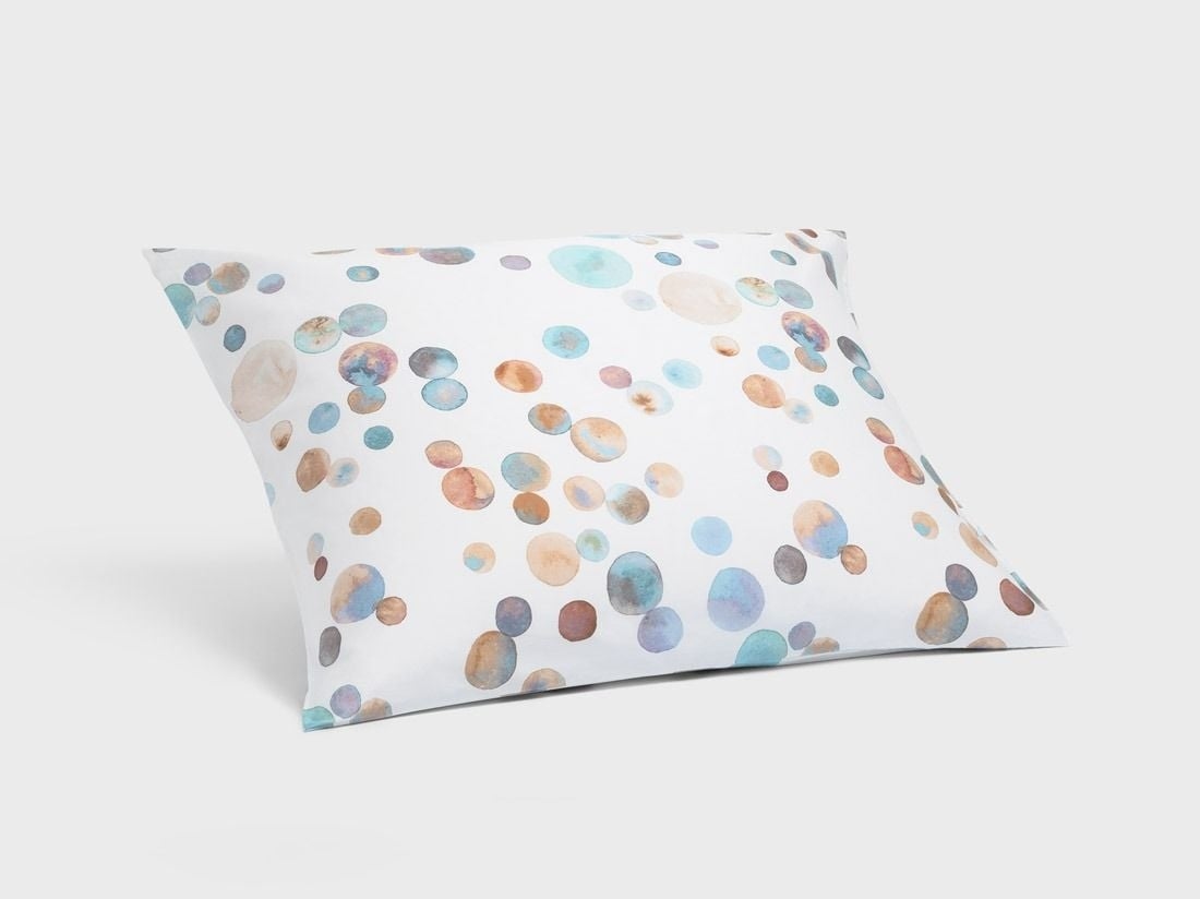 Kissenbezug Baumwollsatin Watercolor Dots Multicolor
