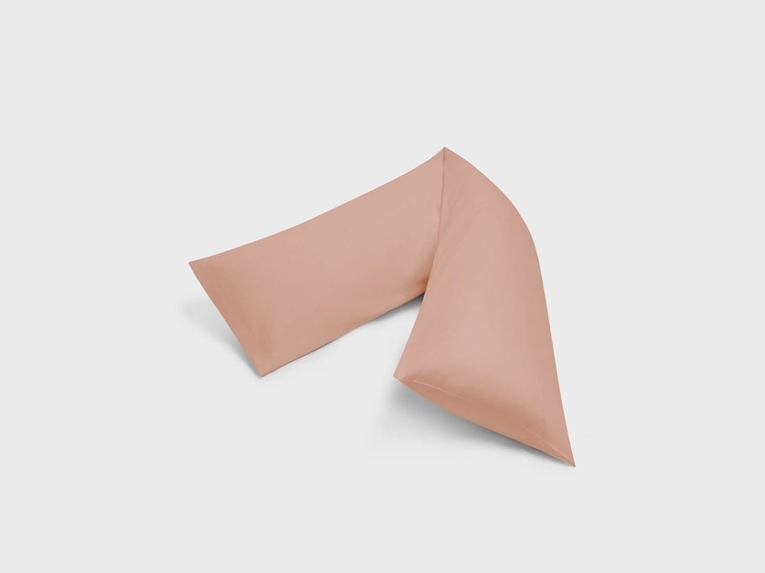 Seitenschläferkissenbezug Baumwollsatin Cosmea Pink 37x160