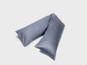 Seitenschläferkissenbezug Baumwollsatin Misty Blue 37x160