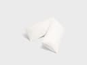 Seitenschläferkissenbezug Perkal-Baumwolle Blissful White 37x160