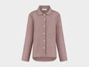 Pyjamaoberteil Damen Flanell Mauve Chambray