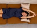 Pyjama-Set Damen Kurz Jersey Midnight Blue