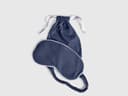 Schlafmaske Baumwolljersey Indigo Blue
