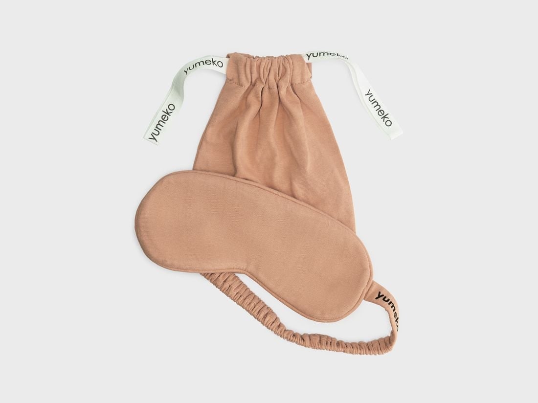 Schlafmaske Baumwolljersey Perfect Peach