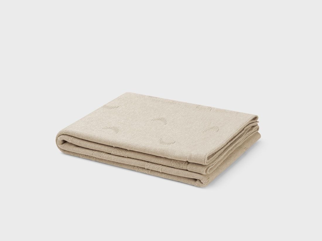 Babydecke Baumwolle Moon Oat Melange 75 x 100