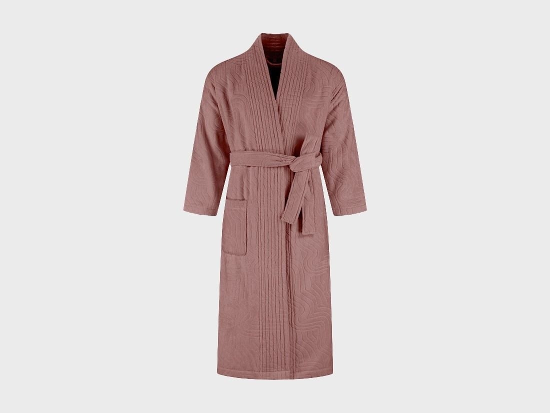 Bademantel Velours Blush Rose