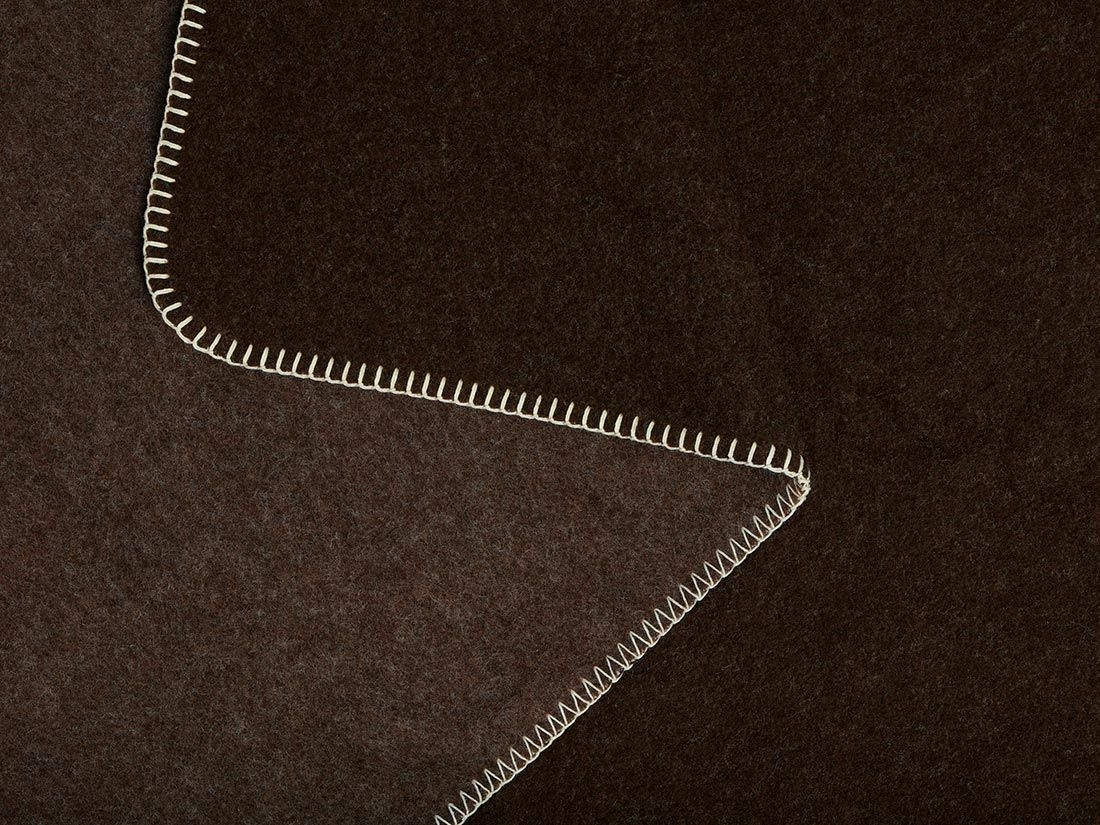 Decke Merinowolle Chestnut 150x220