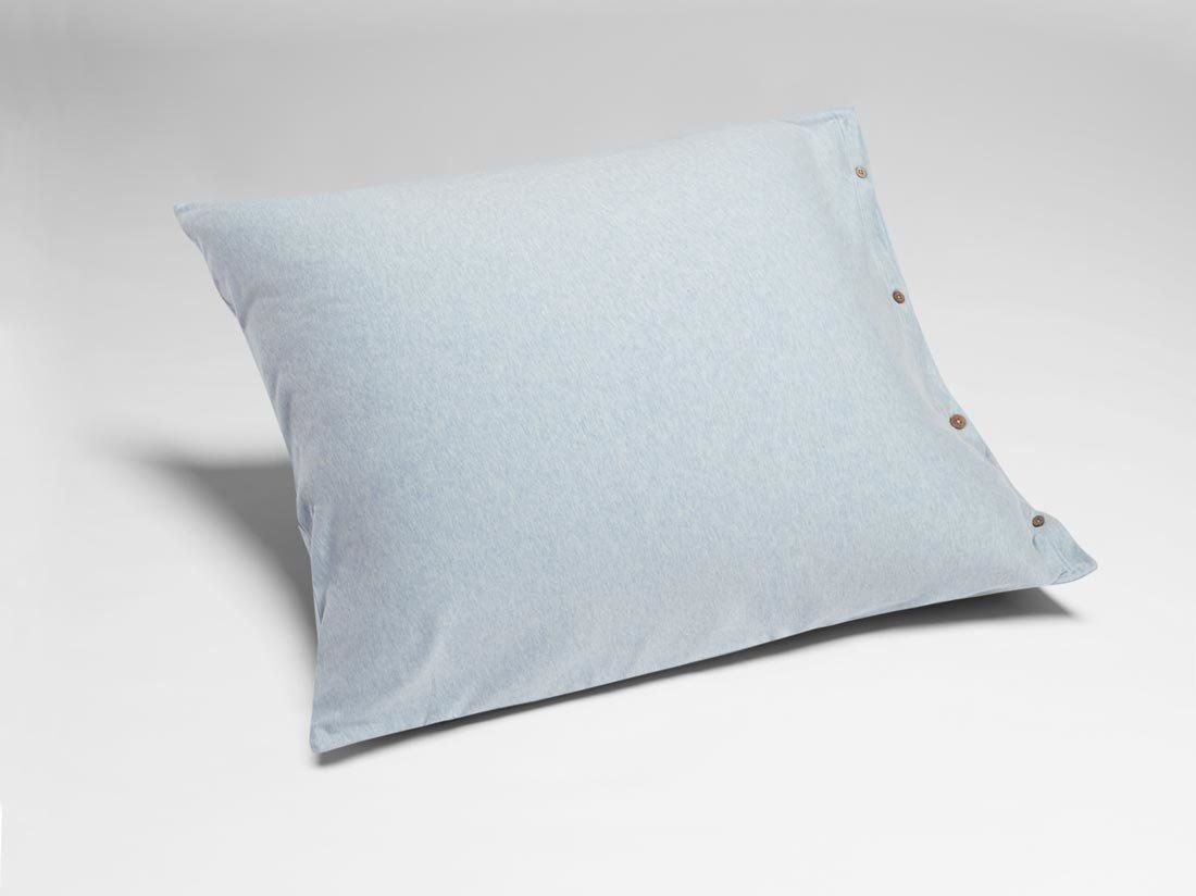 Kissenbezug Baumwolljersey Soft Blue 80x80
