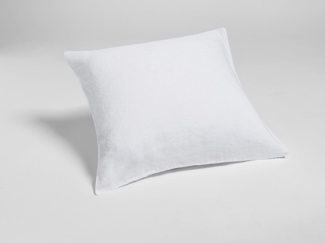 Kissenbezug Gewaschenes Leinen Pure White