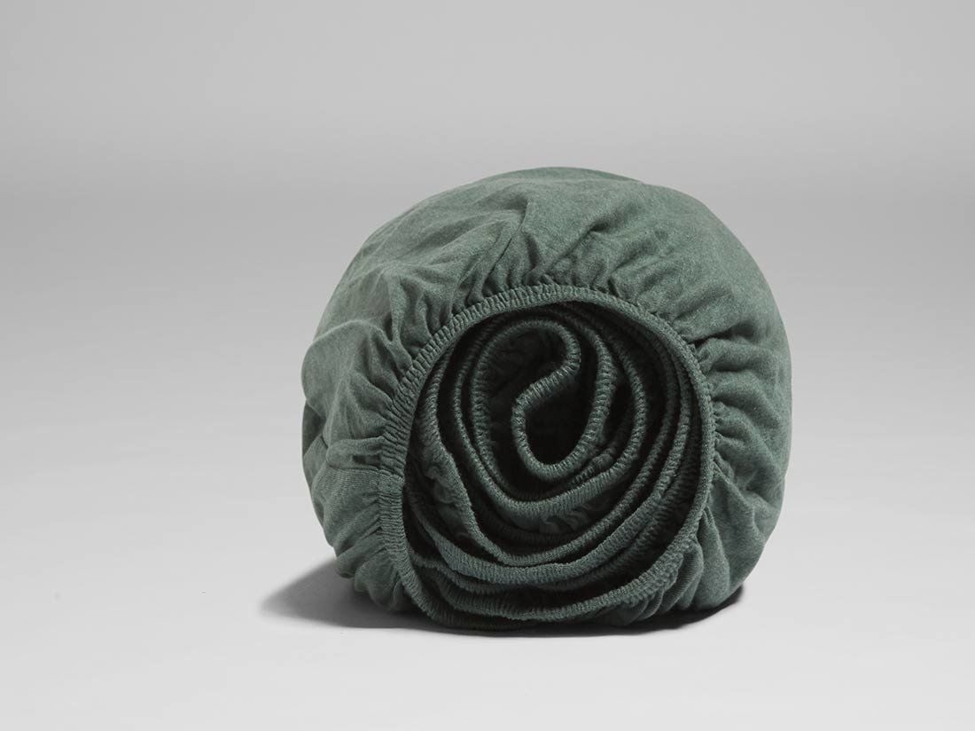Spannbettlaken Baumwolljersey Pine Green